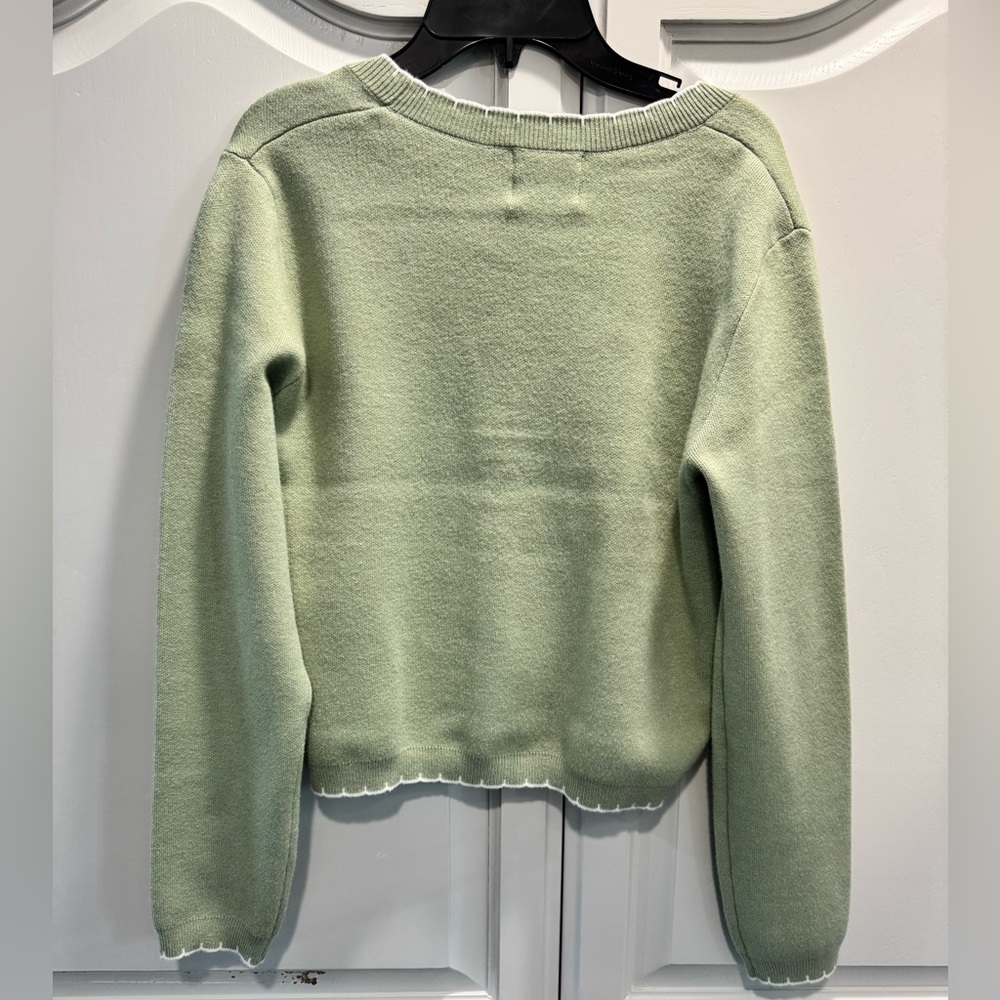 Willow & Wind Light Green Women's Cardigan - Picture 4 of 5